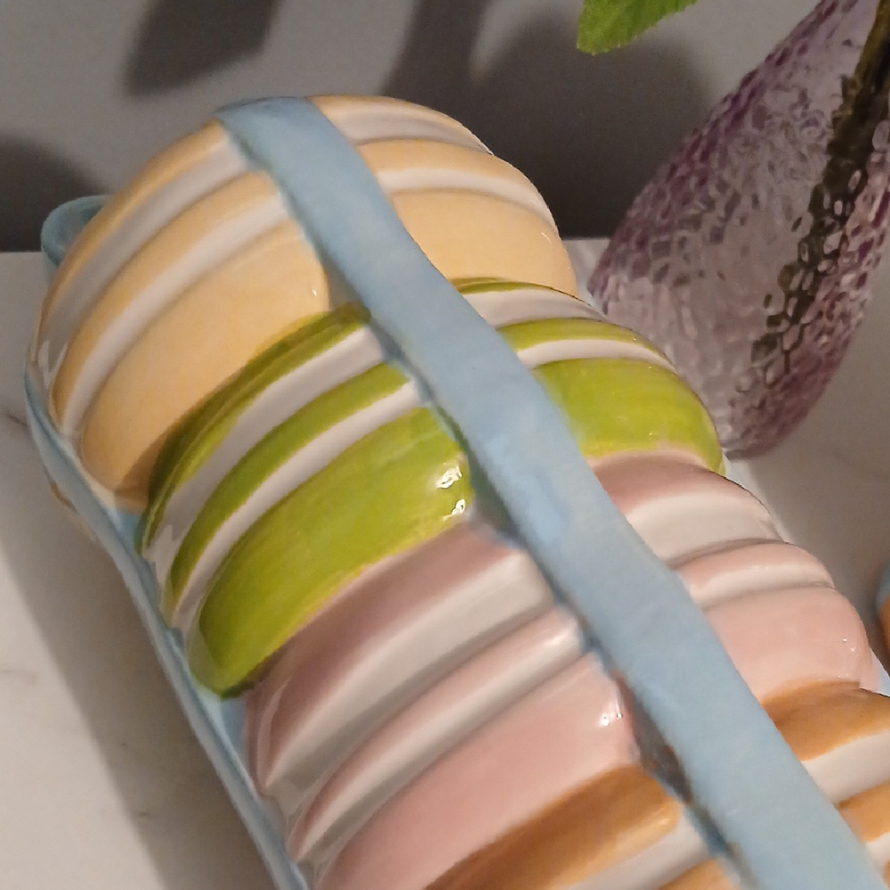 Set Of 2 Colorful Macaron Stacked Jars - Picture 3 of 7